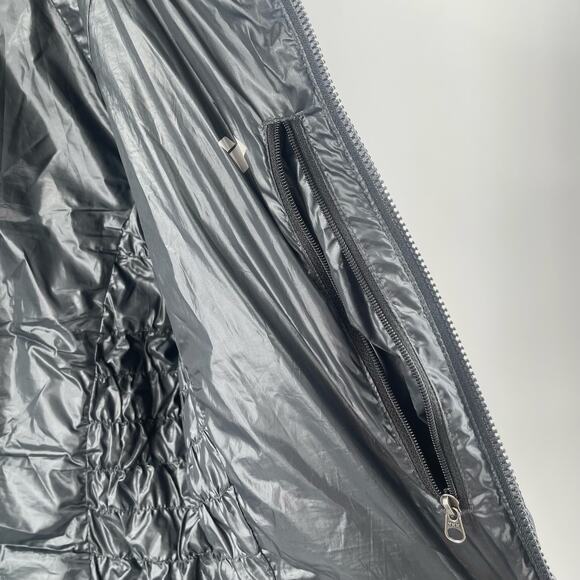 OBERMEYER Down Jacket Womens Size Small Coat Puffy Puffer Black Winter Light - Picture 11 of 16